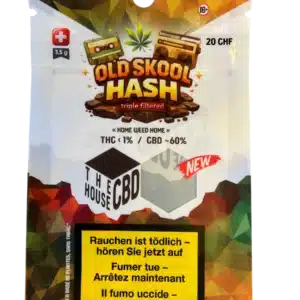 Old Skool Hash CBD Triple Filtré 60% - 3,5g