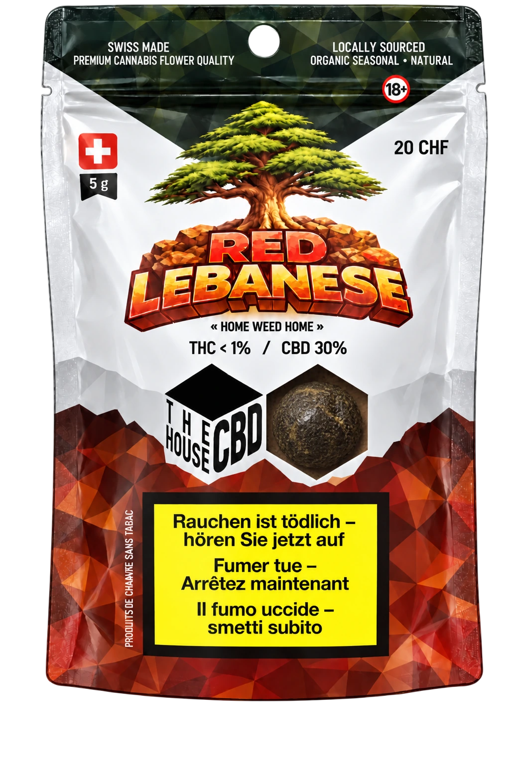 Sachet Red Lebanese CBD